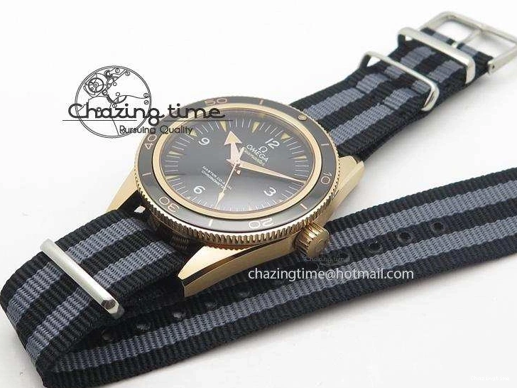 0123 Vibrant Seamaster 300 Master Co-Axial Liquidmetal V6F Best Edition RG On RG Bracelet A8400 (Free Nylon Strap) 8265